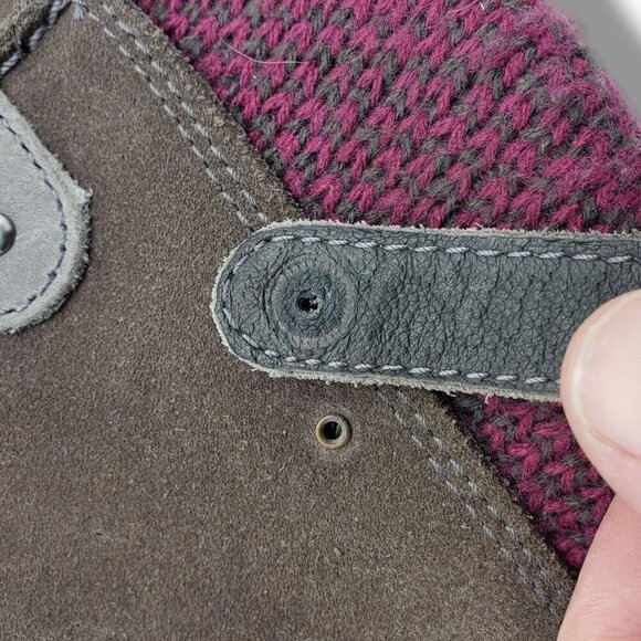 Sorel Joan of Arctic Knit Boot Womens 9.5‎ Grey Waterproof Suede Wool NL2084-051 - Picture 6 of 7